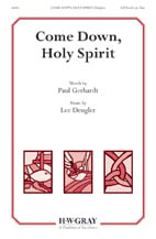 Come Down Holy Spirit SATB choral sheet music cover Thumbnail